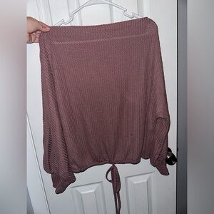 SHEIN mauve off shoulder top